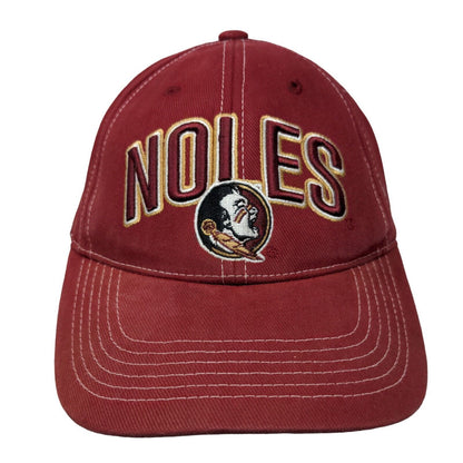 Florida State Seminoles 'Noles Strapback Hat Red Embroidered Logo NCAA