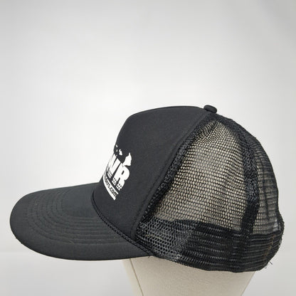 MWR Maui Wave Riders.com Snapback Trucker Hat Black OS Adjustable Mesh Rope Otto