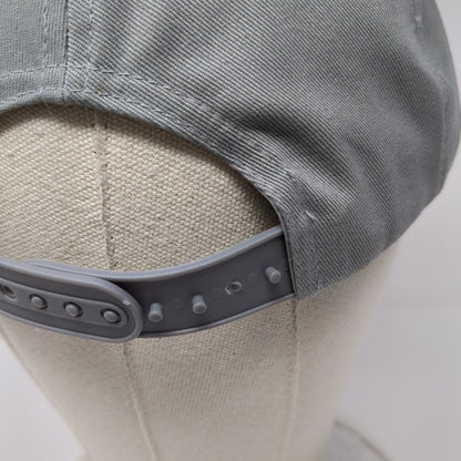 JST Snapback Hat Gray One Size Adjustable Embroidered 6 Panel Port Authority