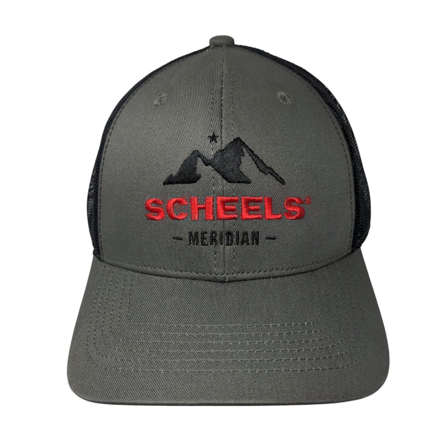 Scheels Meridian Snapback Trucker Hat Gray OSFM Mesh Back W/Tags