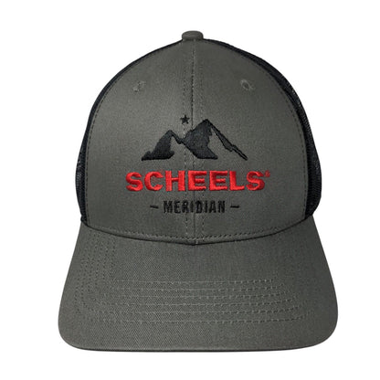 Scheels Meridian Snapback Trucker Hat Gray OSFM Mesh Back W/Tags