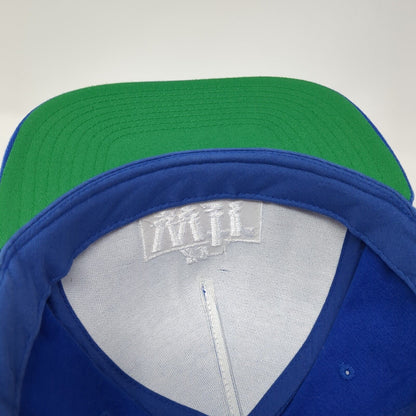 Wtr Pool Snapback Hat Blue One Size Adjustable Embroidered Classics Yupoong