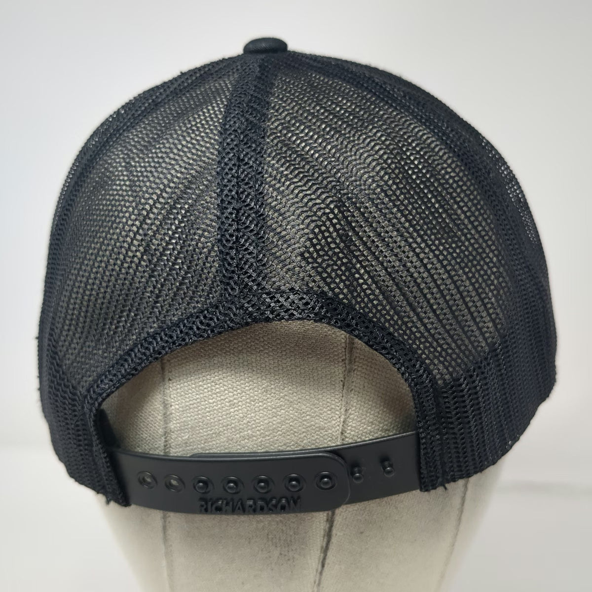Richardson Trucker Hat Black One Size Dirty Boy's Mesh Back Snapback Embroidered