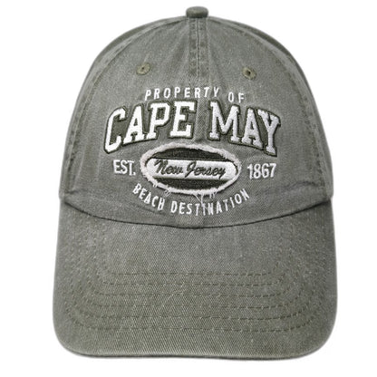 Royal Resortwear Cape May New Jersey Beach Destination Hat Green Baseball Cap
