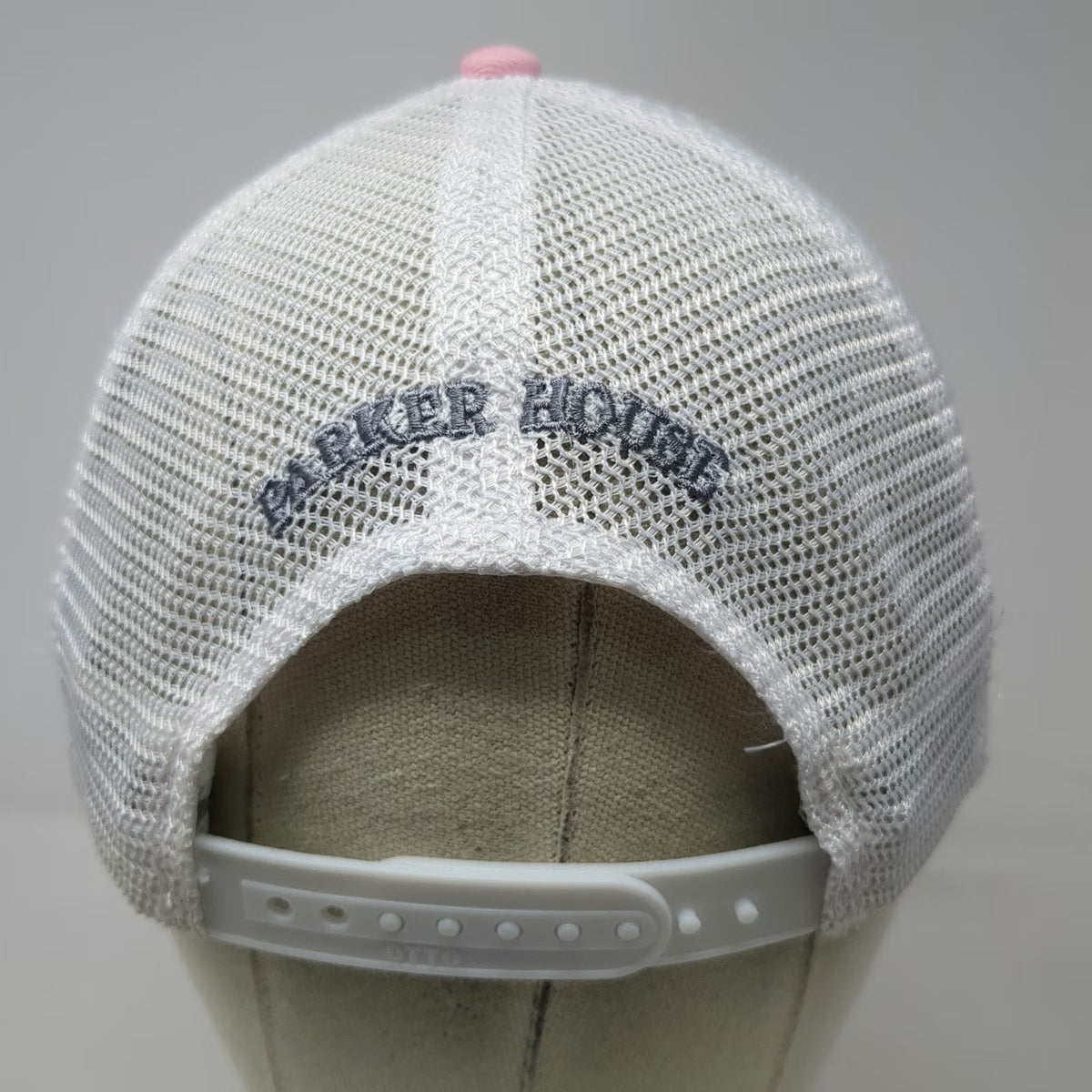 OTTO Trucker Hat Pink White One Size Mesh Snapback Parker House PH Logo Cotton