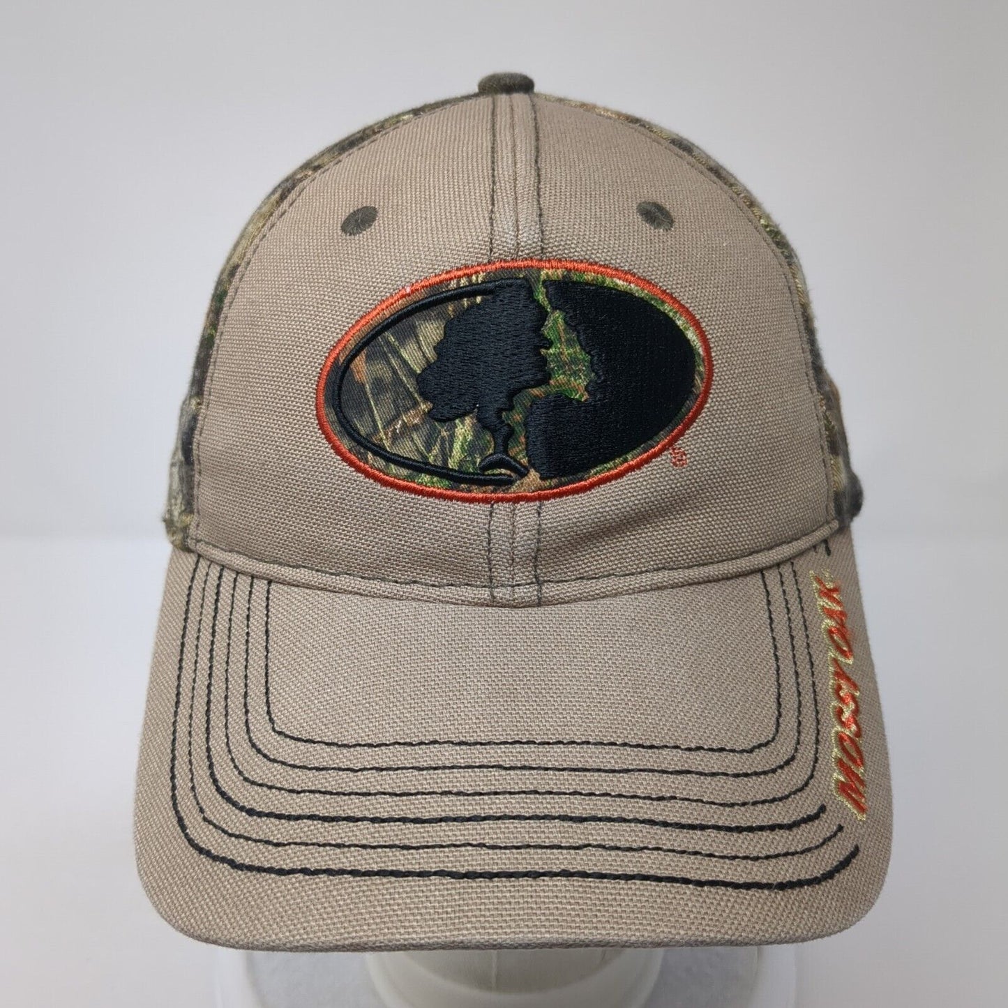 Mossy Oak Fitted Hat Camo S/M Stretch Signatures Outdoor Hunting