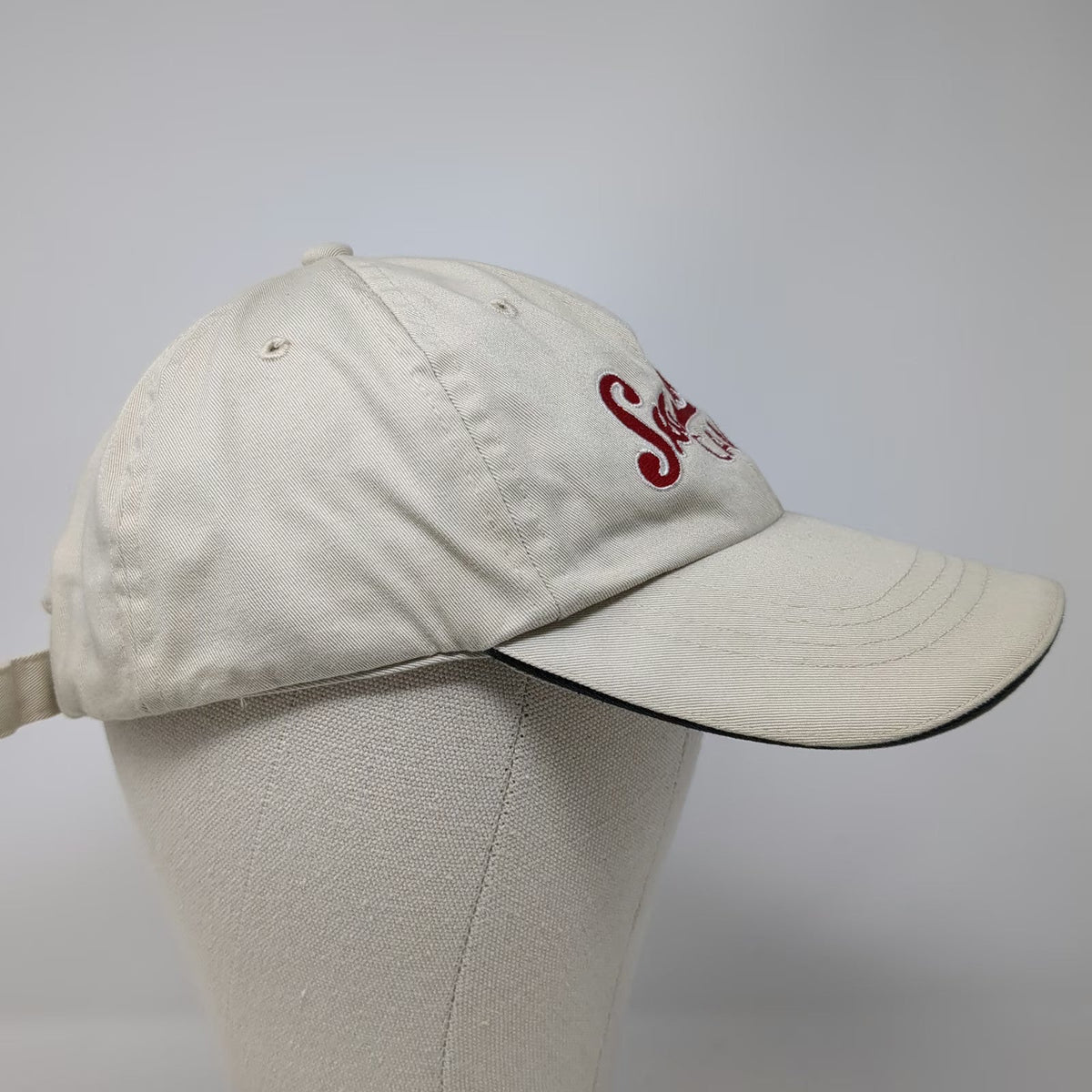 Sea Lion Caves Oregon Coast Logo Baseball Cap Beige One Size Slideback Hat