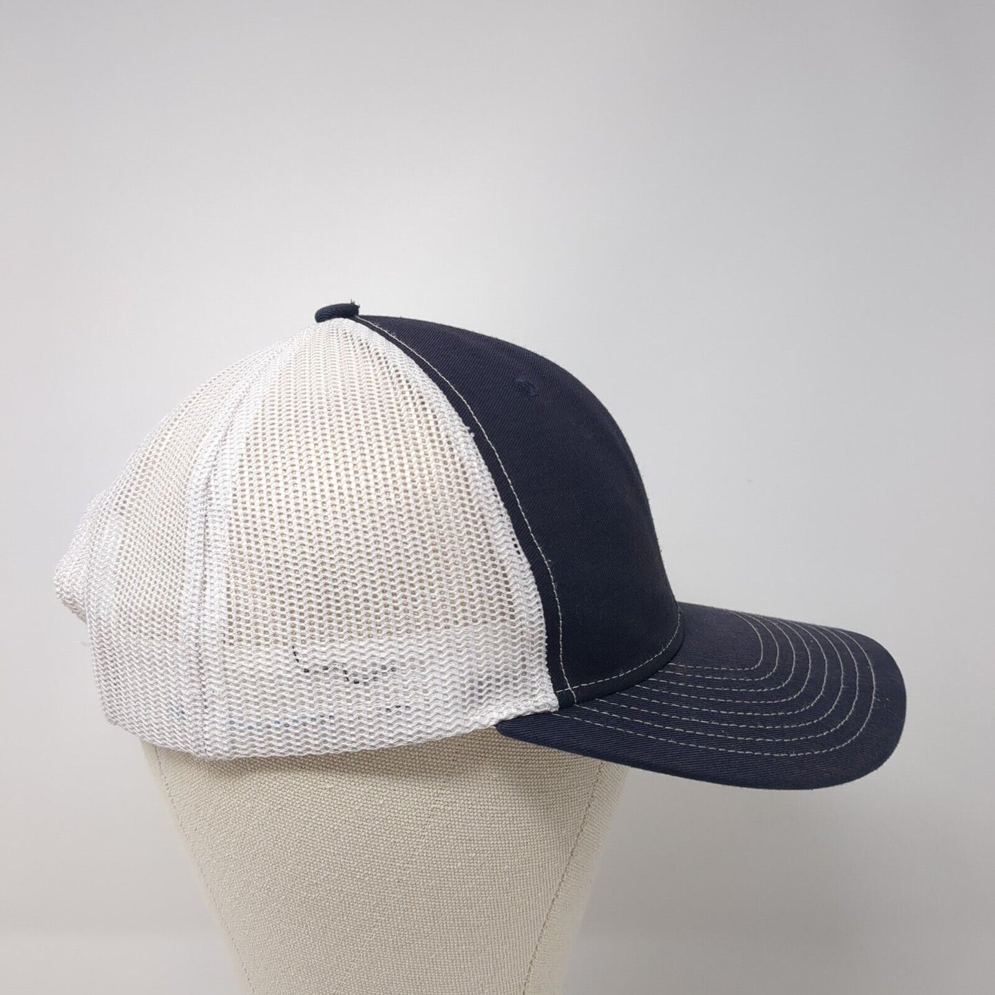 Big City Coffee & Cafe Snapback Trucker Hat Blue One Size Mesh Back
