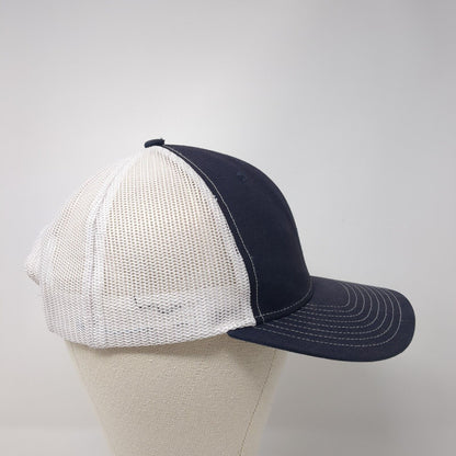 Big City Coffee & Cafe Snapback Trucker Hat Blue One Size Mesh Back