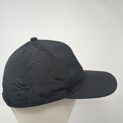 Alien Head Snapback Hat Black One Size Adjustable Laser Cut Solid Obsi