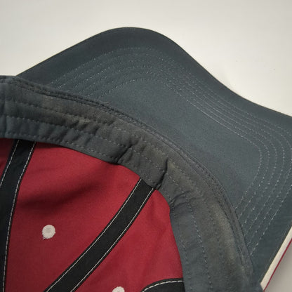 Nike Golf Baseball Cap Red One Size Embroidered Swoosh Contrast Stitch Hat Strap