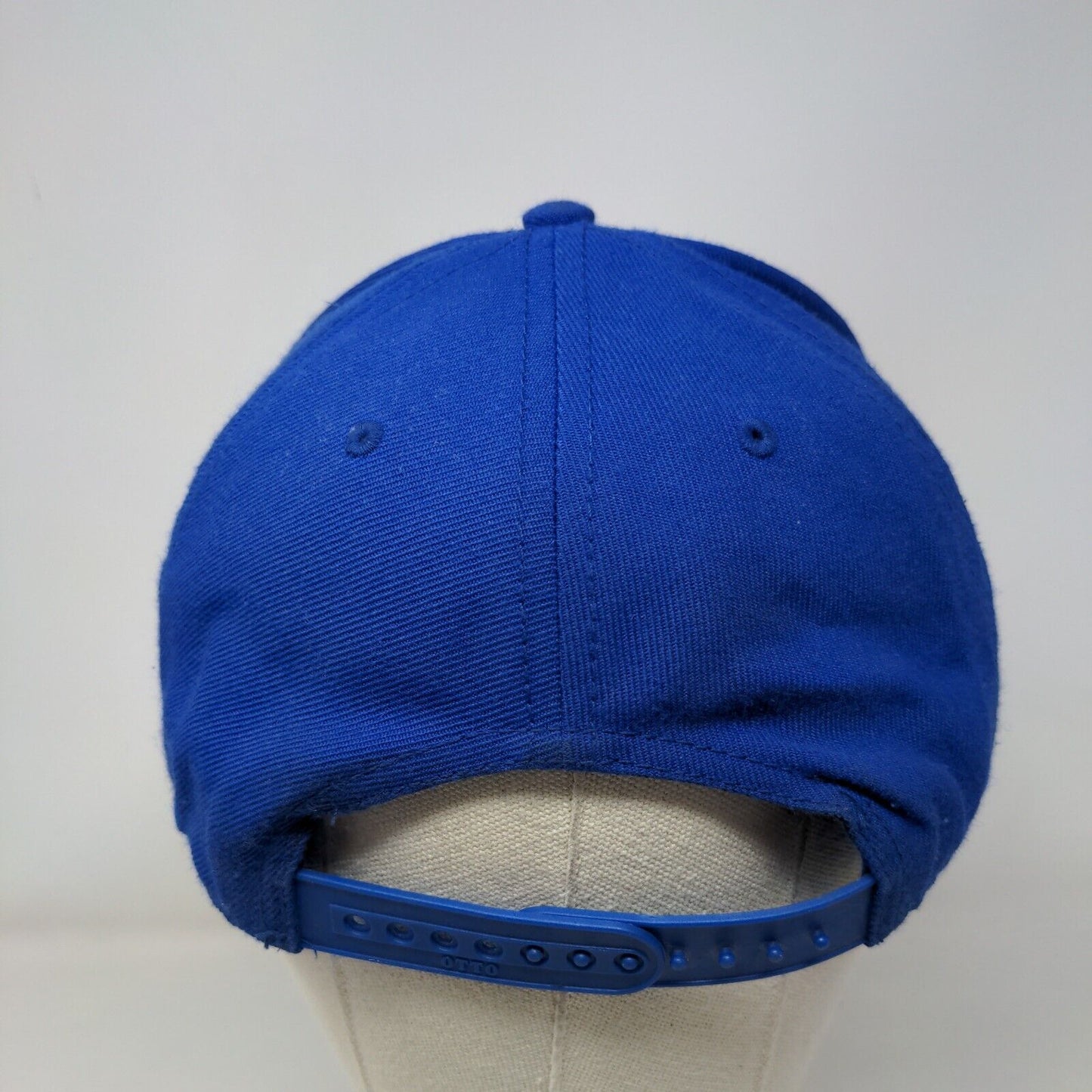 P Initial Snapback Hat Blue One Size Adjustable Embroidered Vented Holes Otto