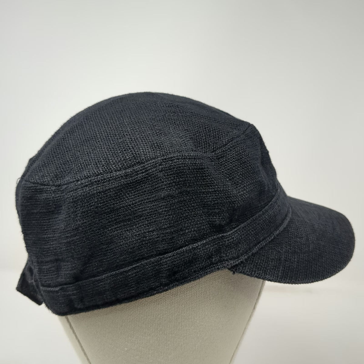 Virtus Army Cap Black One Size Misfits Fiend Skull Band Hat Linen Cotton