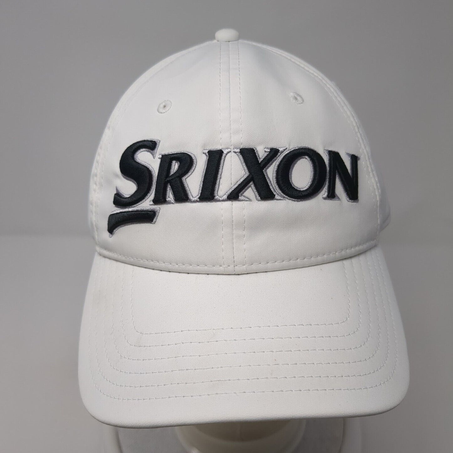 Srixon Slideback Hat White One Size Adjustable Embroidered 6 Panel