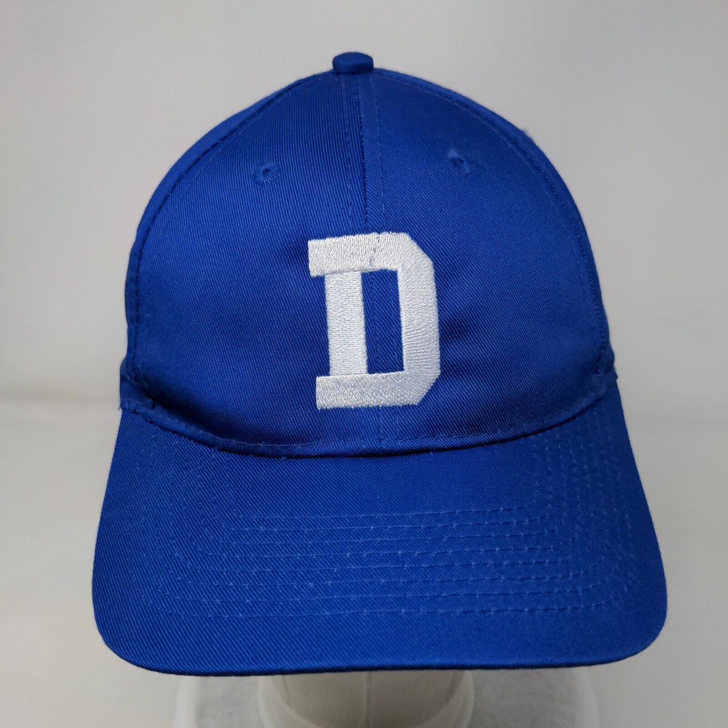 Letter D Slideback Hat Blue One Size Embroidered 6 Panel Port Authority