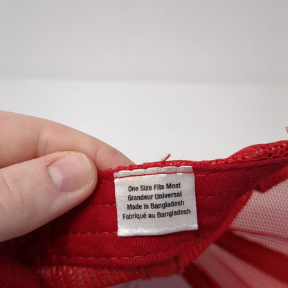 Cabela's Snapback Trucker Hat Red One Size Mesh Back Bass Pro Shops