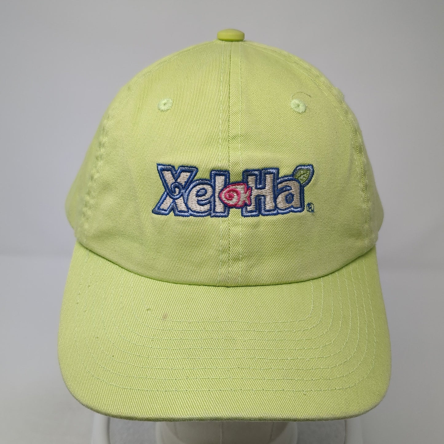 XeloHa Slideback Baseball Cap Green One Size Adjustable Embroidered 6 Panel