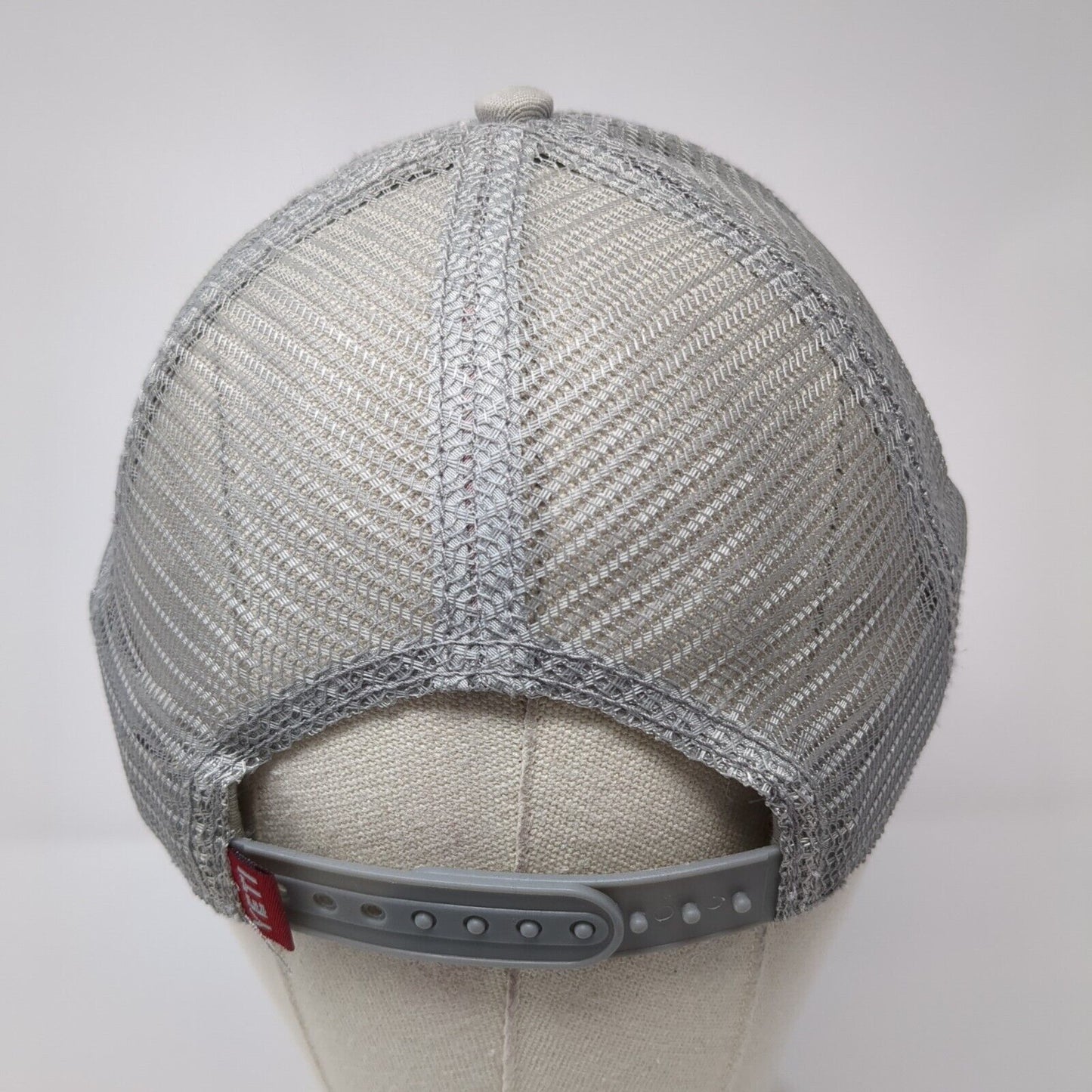 YETI Coolers Snapback Mesh Back Trucker Hat Gray One Size Embroidered