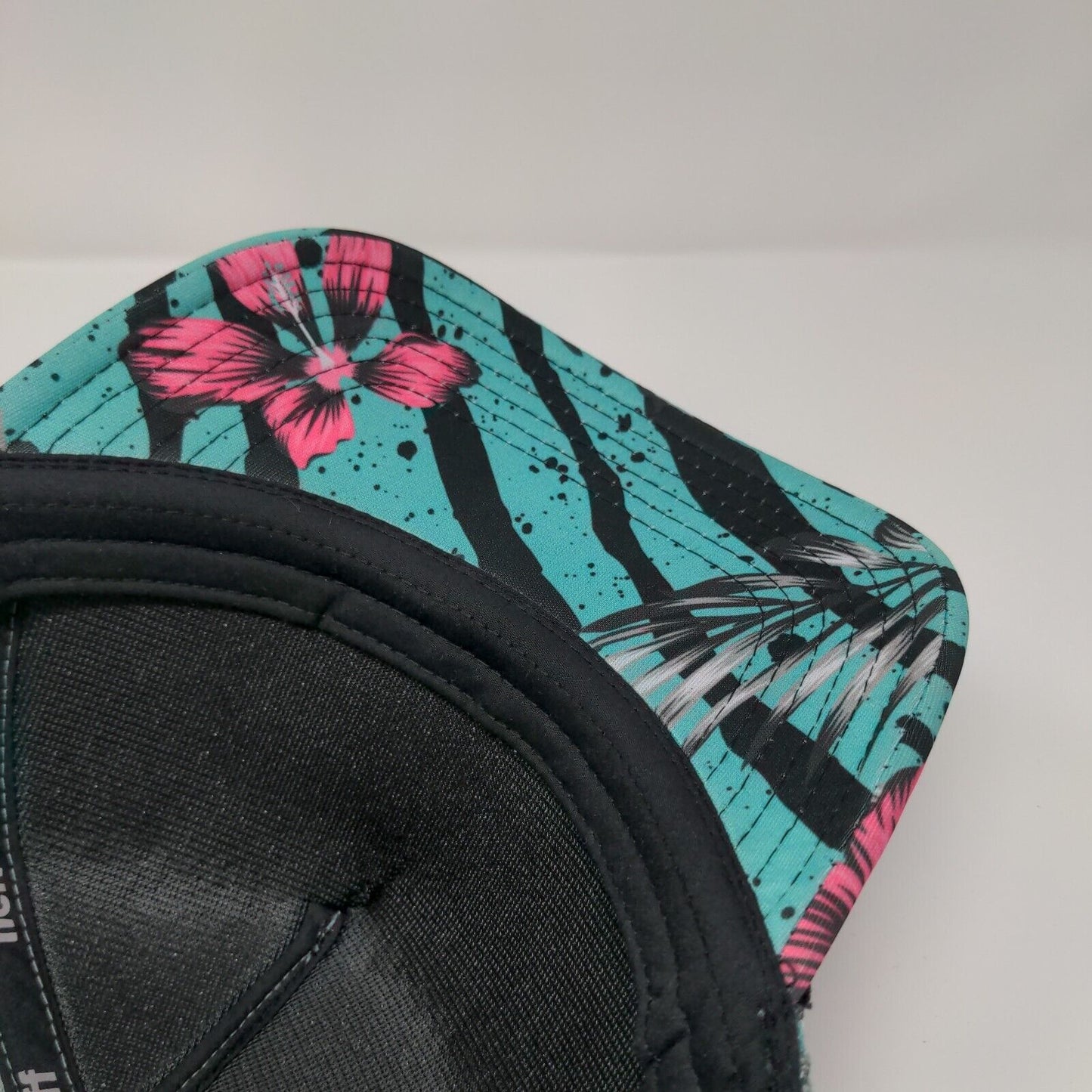 Neff Snapback Mesh Back Trucker Hat Multi One Size Floral Hawaiian