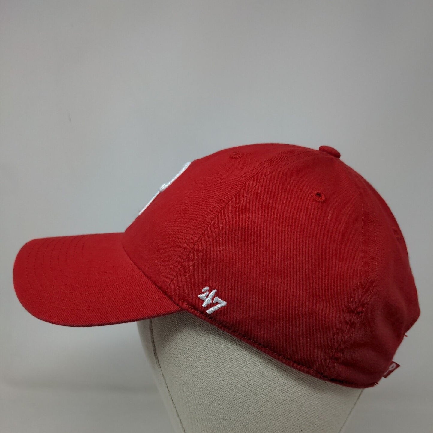 '47 Brand Men's Slideback Hat Red OSFA Embroidered Philadelphia Phillies Logo