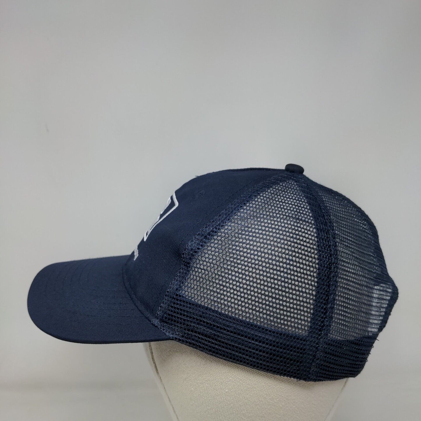 Bud Light Enjoy Responsibly Snapback Trucker Hat Blue OSFM Adjustable Mesh Back