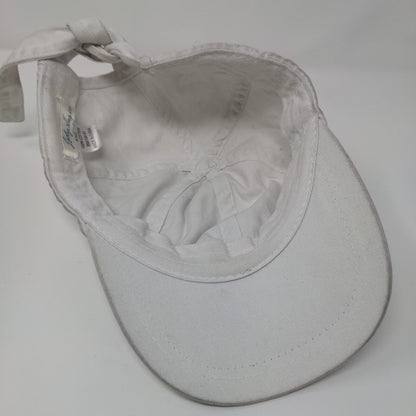 Lady Hagen Tie Back Hat White One Size Golf Tee Rhinestone 6 Panel