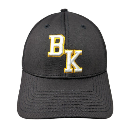 BK Knights Fitted Hat Black Medium Embroidered Solid 6 Panel The Game