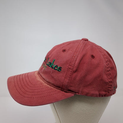 Terrace Lakes Resort Fitted Hat Red S/M Stretch Flexfit Embroidered Richardson