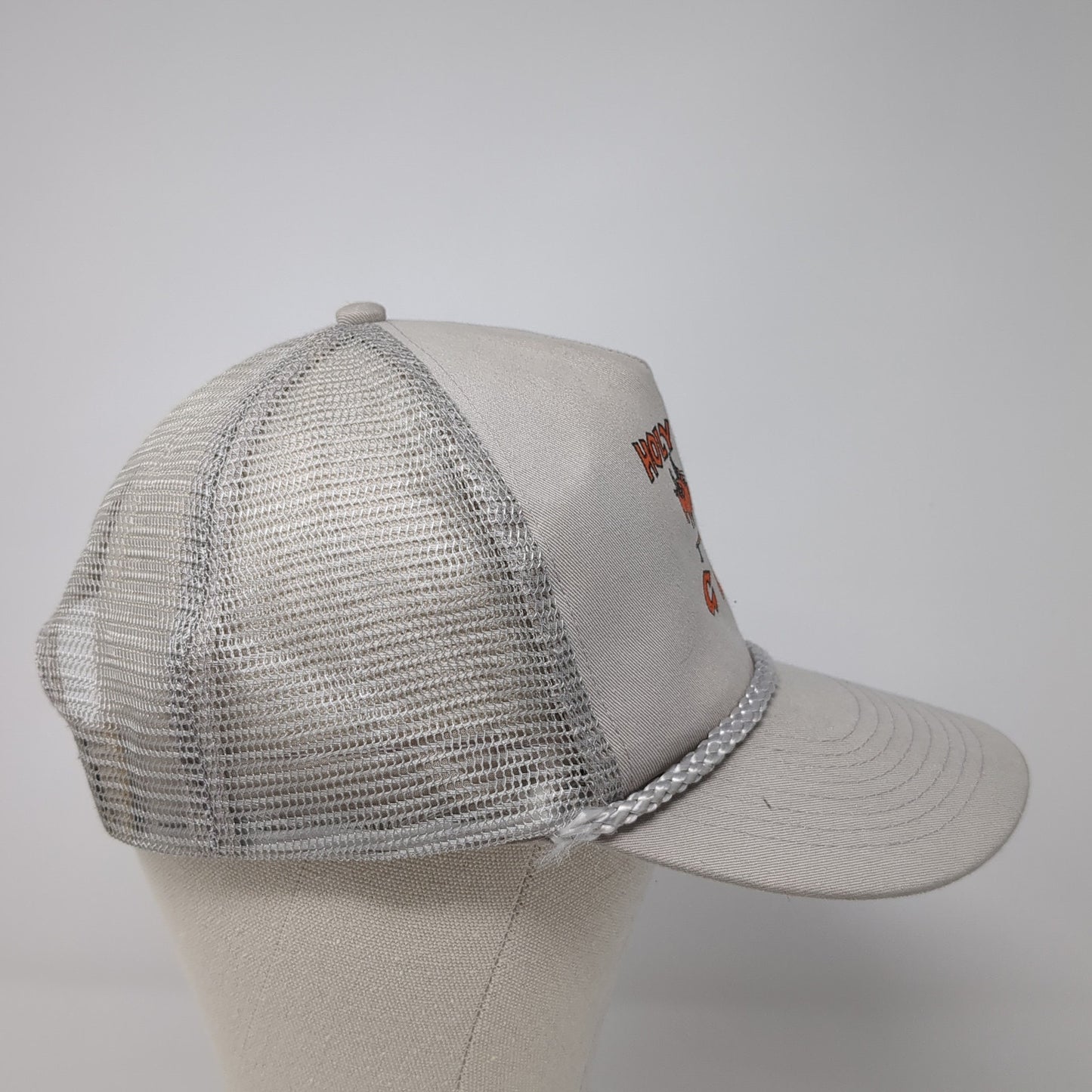 Holy Smokers GUMC Snapback Rope Trucker Hat Gray Mesh Back Cobra