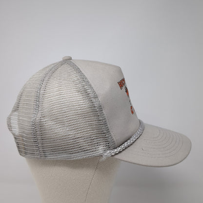 Holy Smokers GUMC Snapback Rope Trucker Hat Gray Mesh Back Cobra