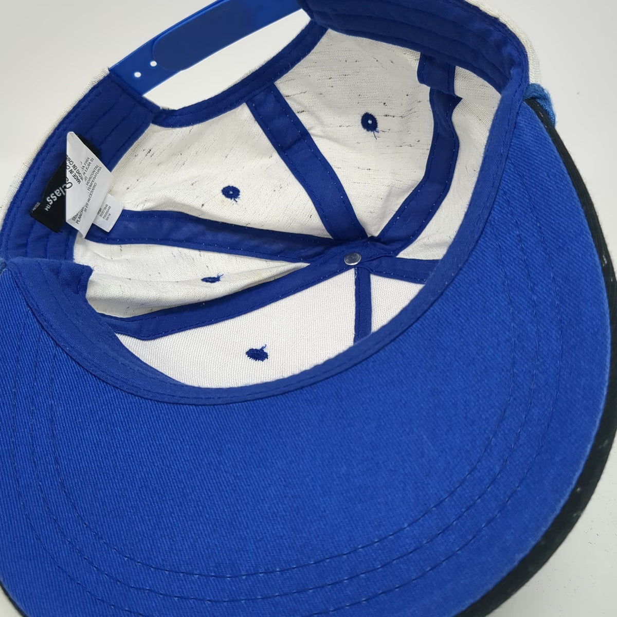 Art Class 5 Panel White One Size Flecked Rope Detail Flat Brim Snapback Hat