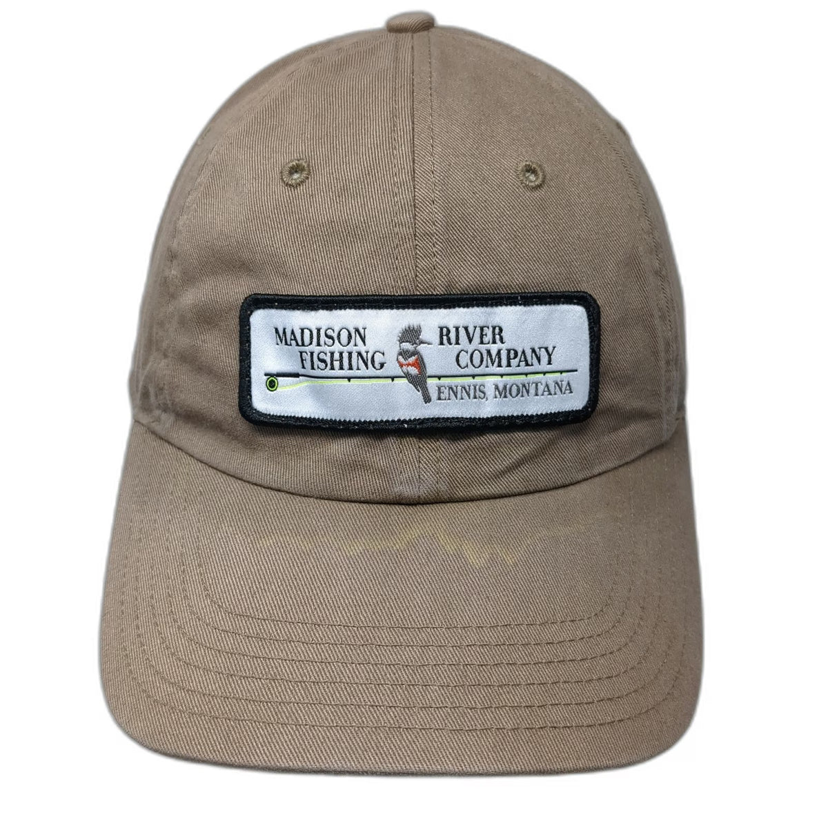 Richardson Baseball Cap Brown L Madison River Fishing Company Montana Patch Hat