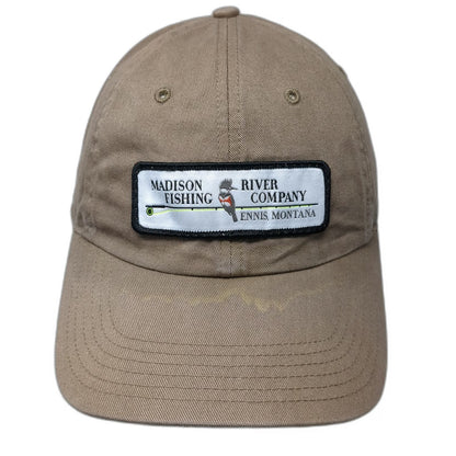 Richardson Baseball Cap Brown L Madison River Fishing Company Montana Patch Hat