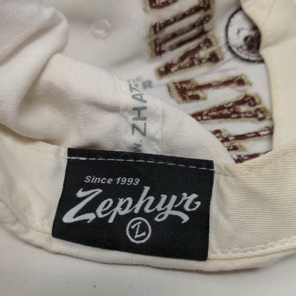 Zephyr Men's Snapback Hat White Florida State Seminoles Embroidered Logo