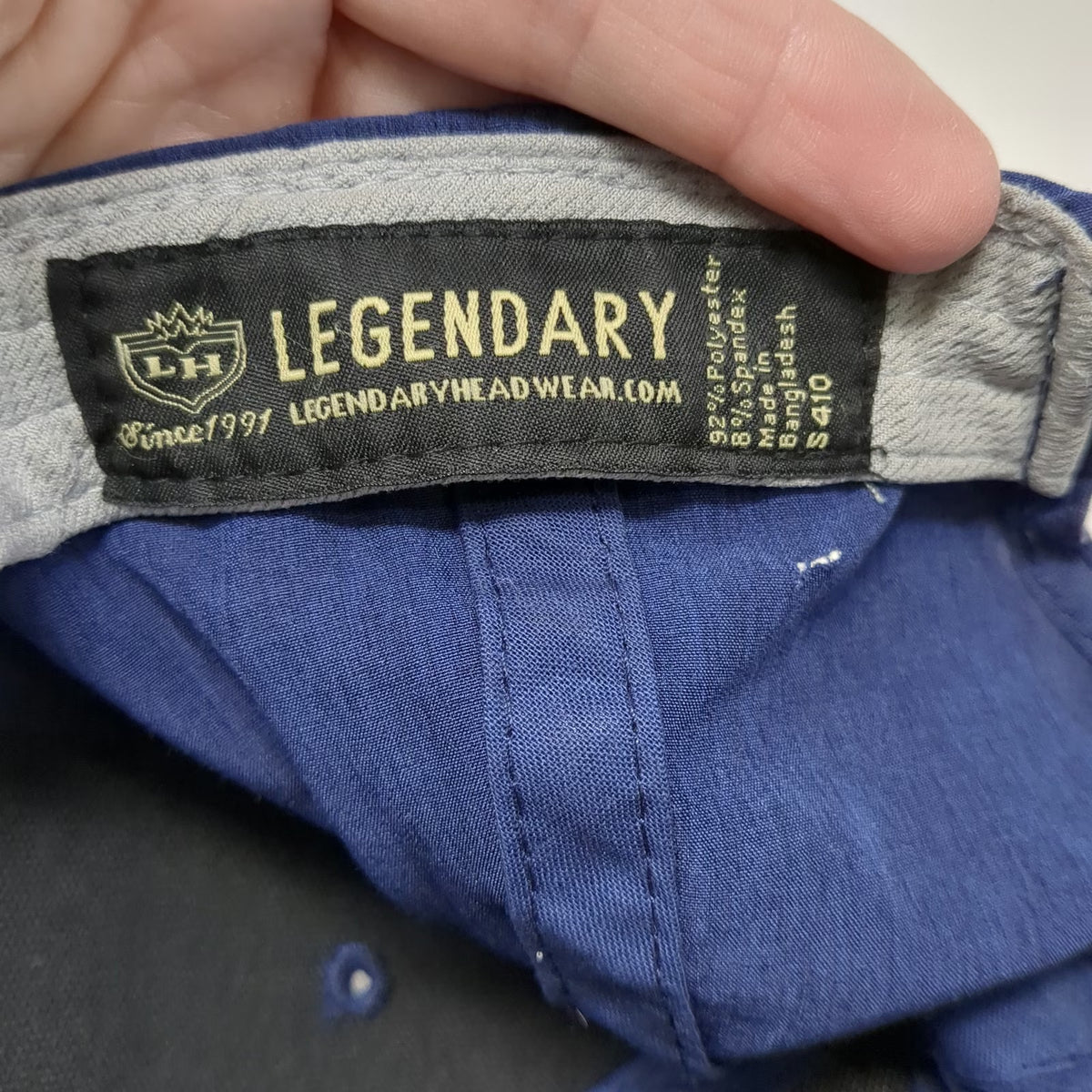 Legendary Snapback Blue Hat One Size Crane Creek Country Club Golf Performance