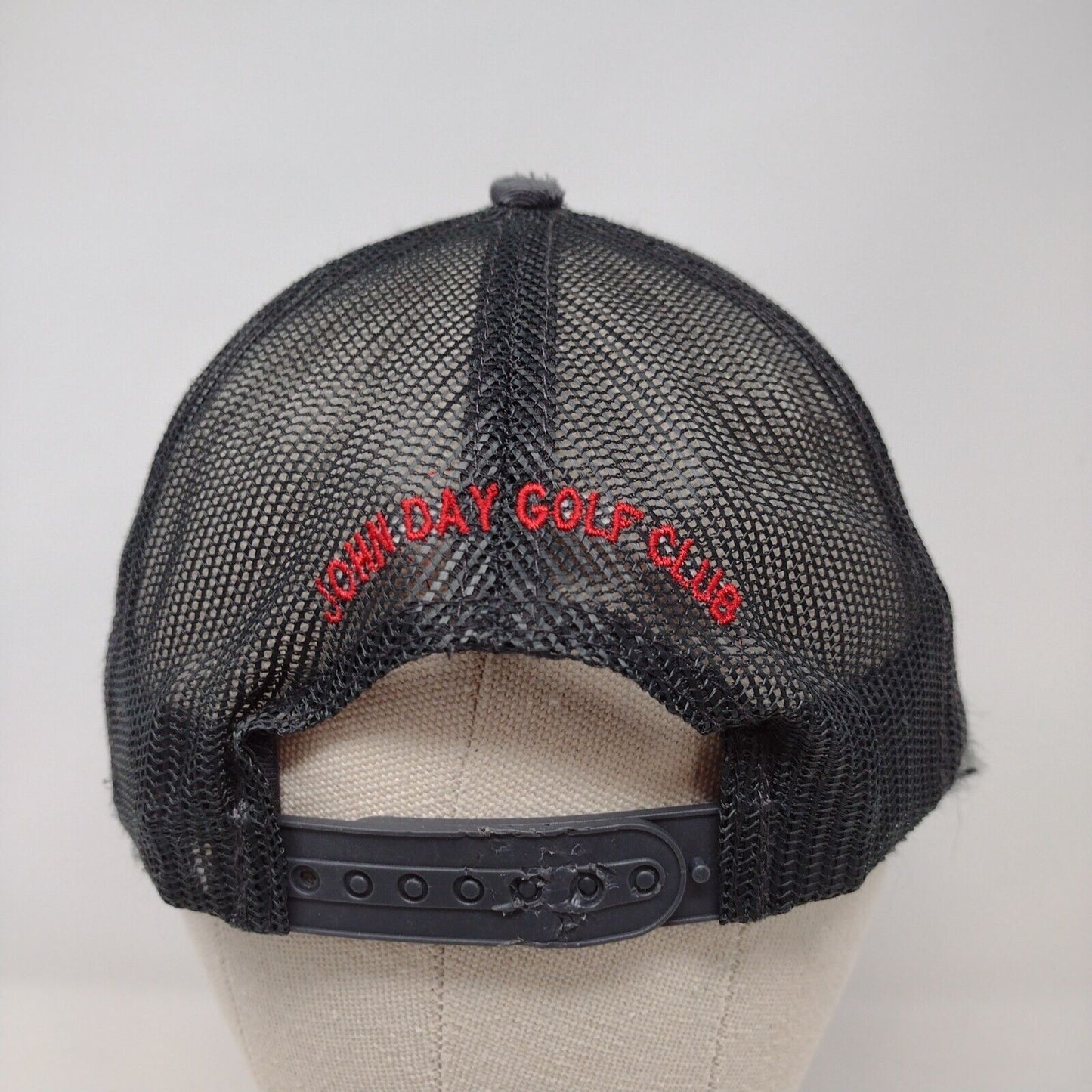 John Day Golf Club Snapback Trucker Hat Gray OSFA Mesh Back Port Authority