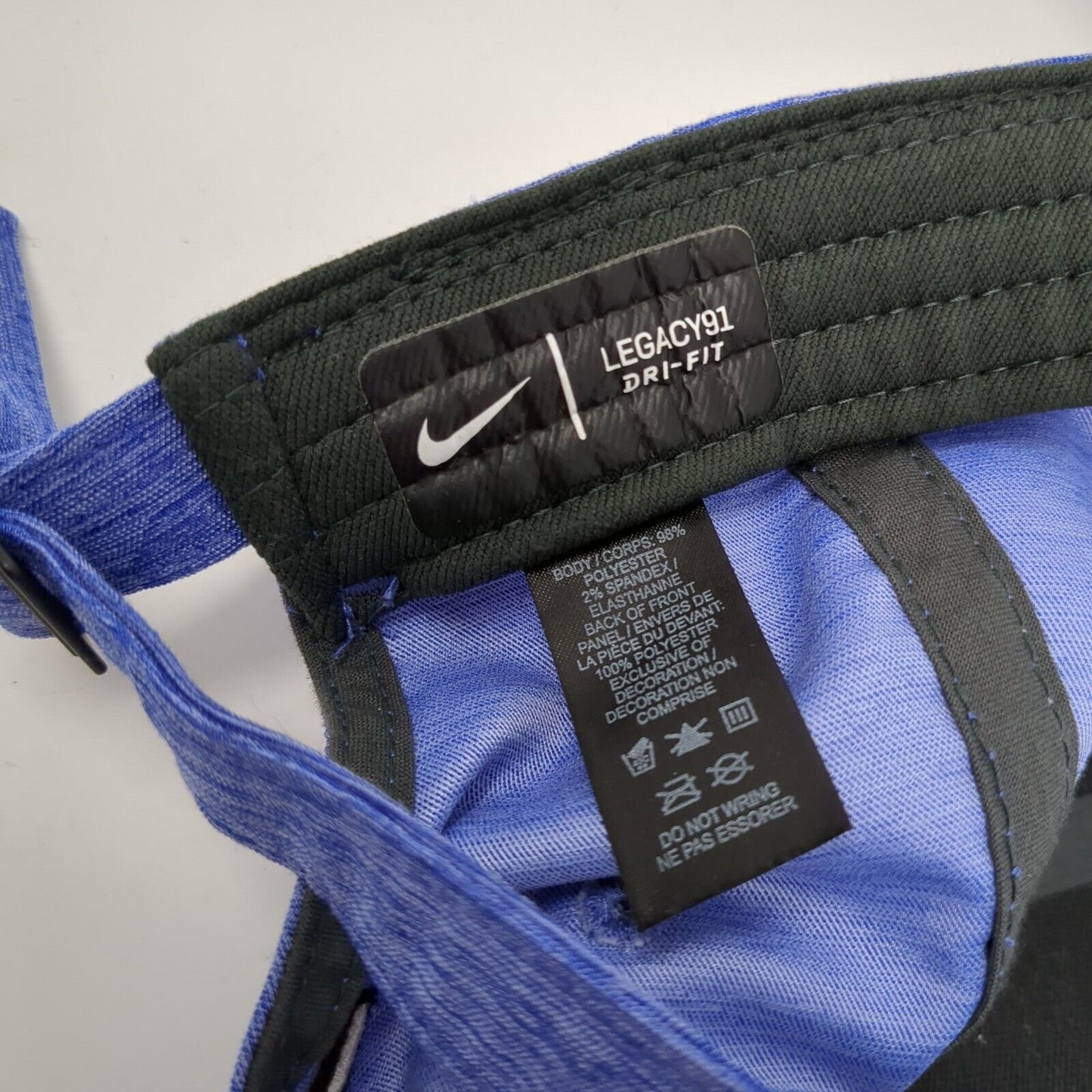 Nike Slideback Hat Blue One Size Adjustable Swoosh Legacy91 Dri-Fit