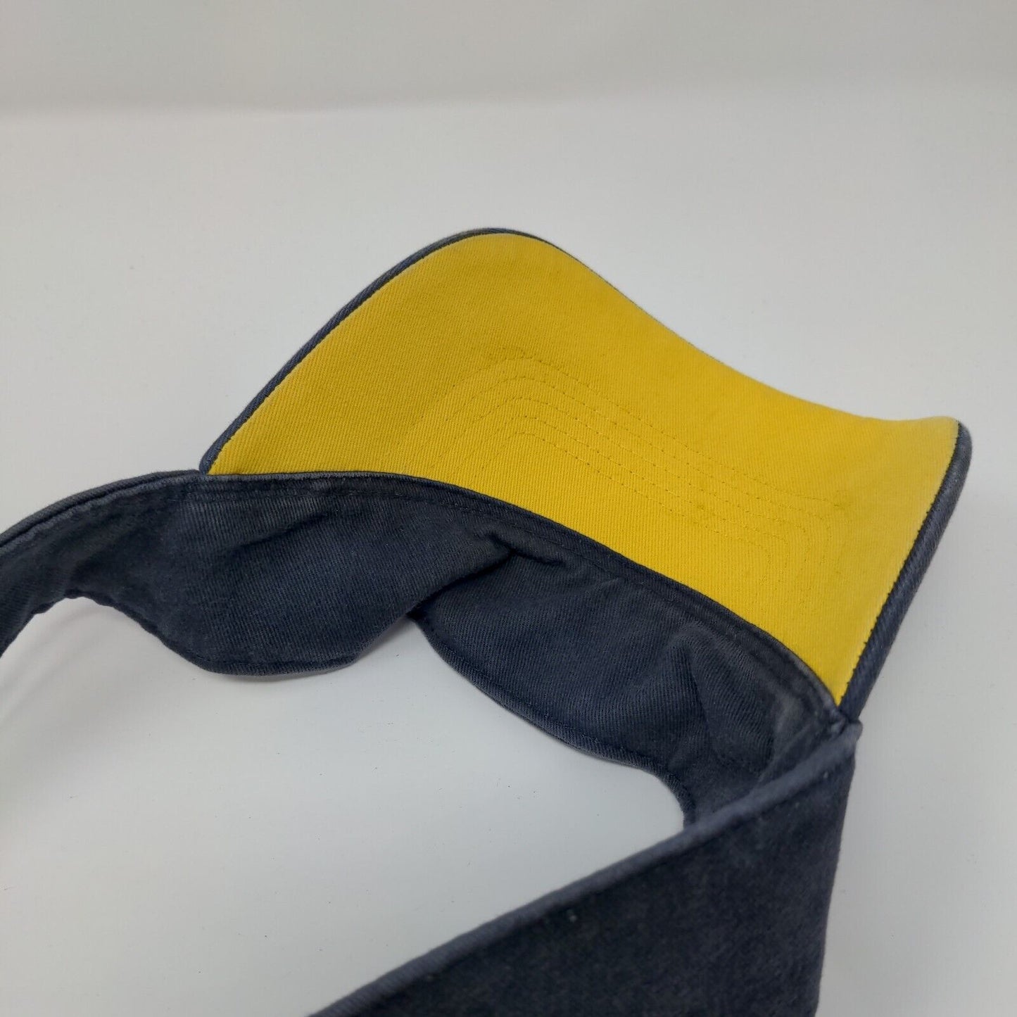 Michigan Wolverines Strapback Sun Visor Hat Blue OSFA Nike Team NCAA