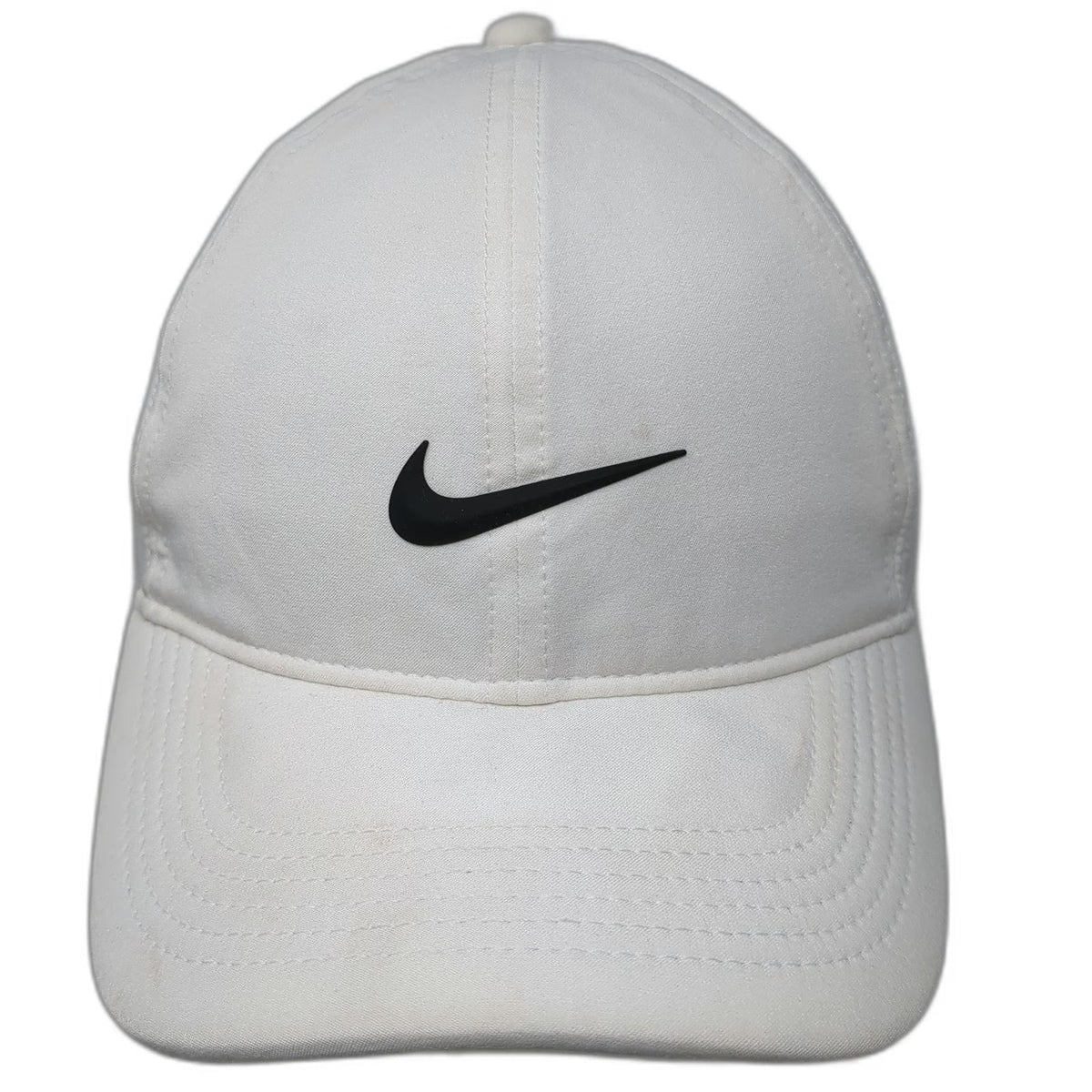 Nike Baseball Cap White One Size Dri-FIT ADV Perforated Golf Swoosh Logo Hat