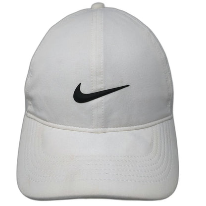 Nike Baseball Cap White One Size Dri-FIT ADV Perforated Golf Swoosh Logo Hat