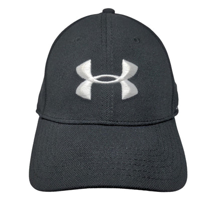 Under Armour Fitted Hat Large/XL Black Embroidered Logo Solid 6 Panel