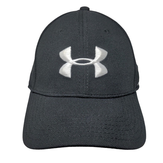 Under Armour Fitted Hat Large/XL Black Embroidered Logo Solid 6 Panel