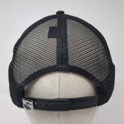 Weldwerks Brewing Snapback Trucker Hat Black One Size Adjustable Mesh Back