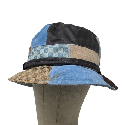 Liz Claiborne Women's Bucket Hat Multicolor Boho Patchwork Pattern