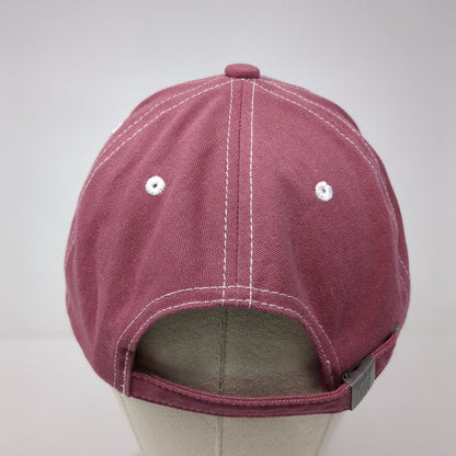 Butterfly Slideback Hat Red Large Adjustable Embroidered Fits Y'all