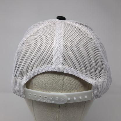 Automated Dairy Snapback Trucker Hat Black One Size Mesh Back 6 Panel