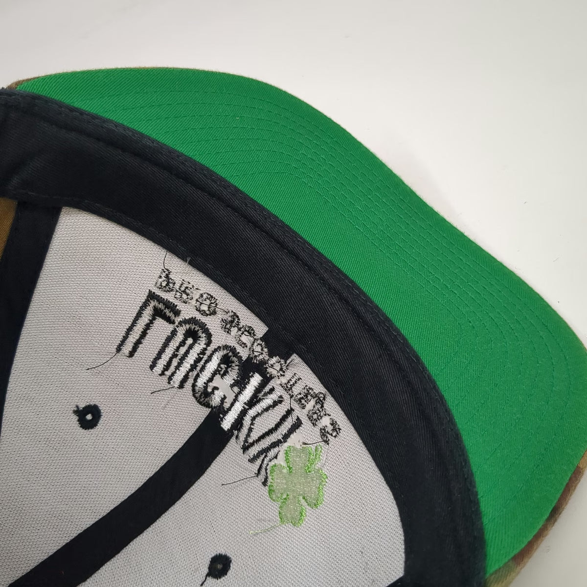 Yupoong Snapback Lucky Pro Scooters Green One Size Camo Clover Flat Brim Hat