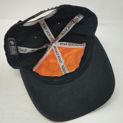 Cincinnati Bengals NFL Name Brand Promotions Snapback Black One Size Rubber Hat