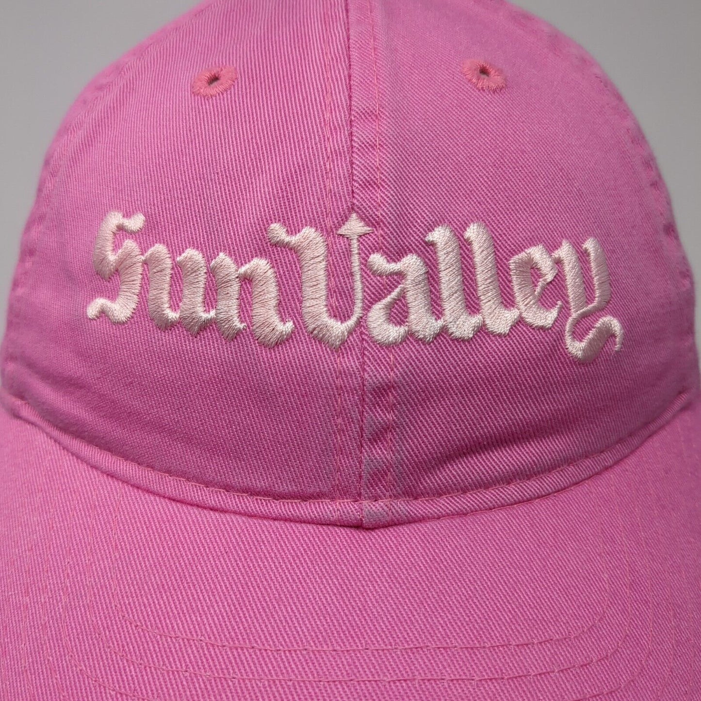 Sun Valley Slideback Hat Pink One Size Adjustable Embroidered Legacy