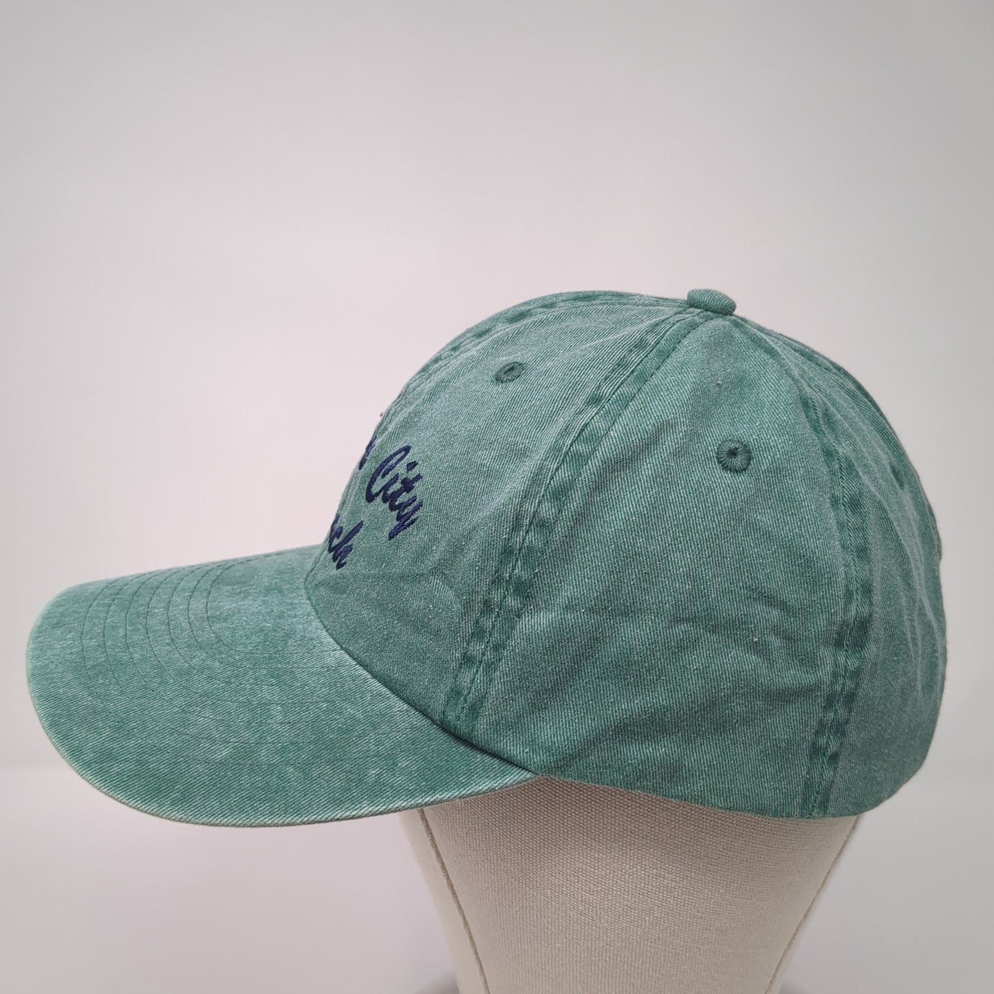 Panama City Beach Strapback Hat Green One Size Adjustable Shade Shack